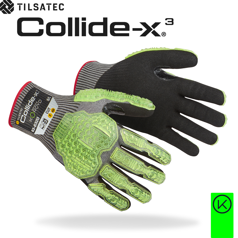 Collide-x3 impact level 3 leather drivers glove
