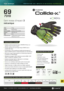 Collide-x3 impact level 3 mechanics glove
