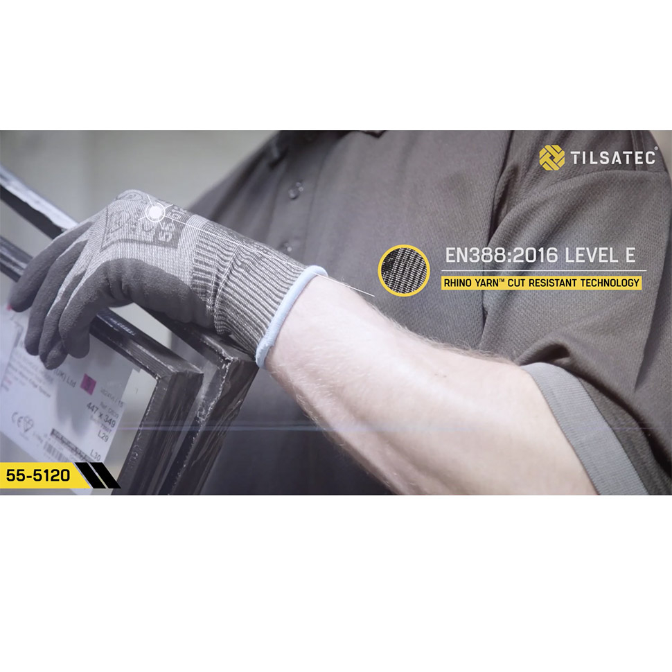 55-5123 cut resistant level E fully coated glove promotional video