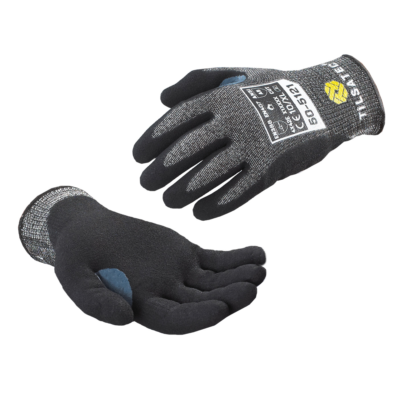 50-5121 Medium weight cut resistant foam nitrile palm coated glove with thumb reinforcement